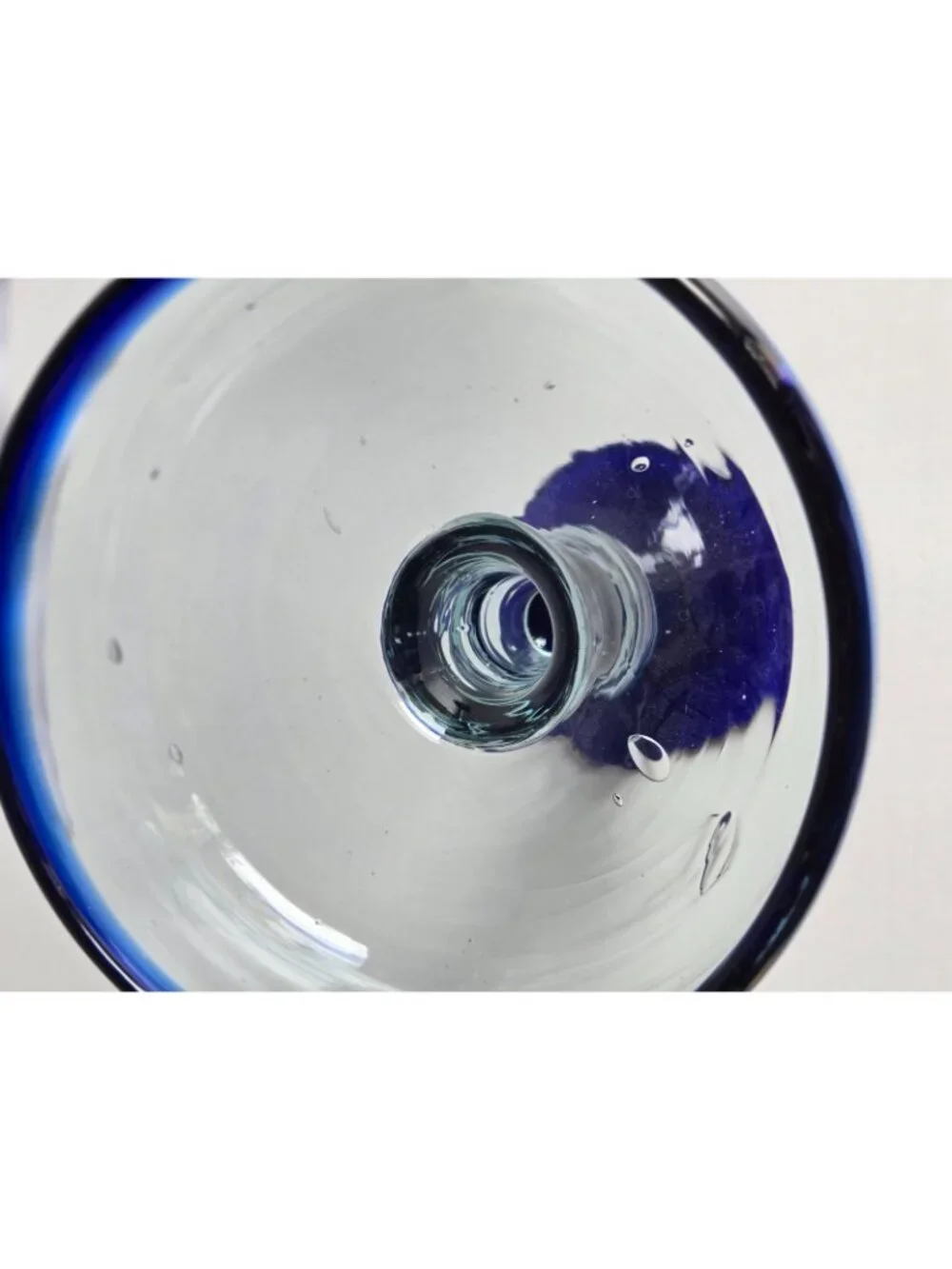 Mexican Hand Blown Glass – Set of 2 Hand Blown Margarita Glasses (10 oz)
